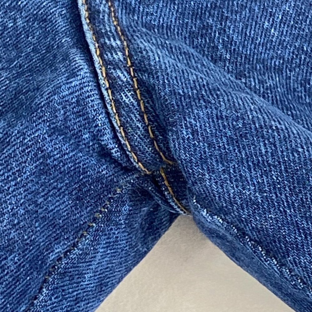 Vintage Jordache Basics Jeans 100% Cotton Blue Denim High Waist Mom Women Sz 7/8 - Picture 9 of 13